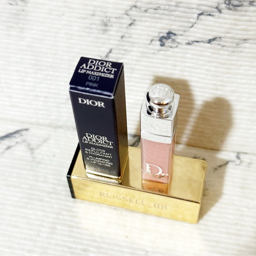 Dior Addict Lip Maximizer Pink Mini Lip Plumper Gloss - Picture 4 of 9